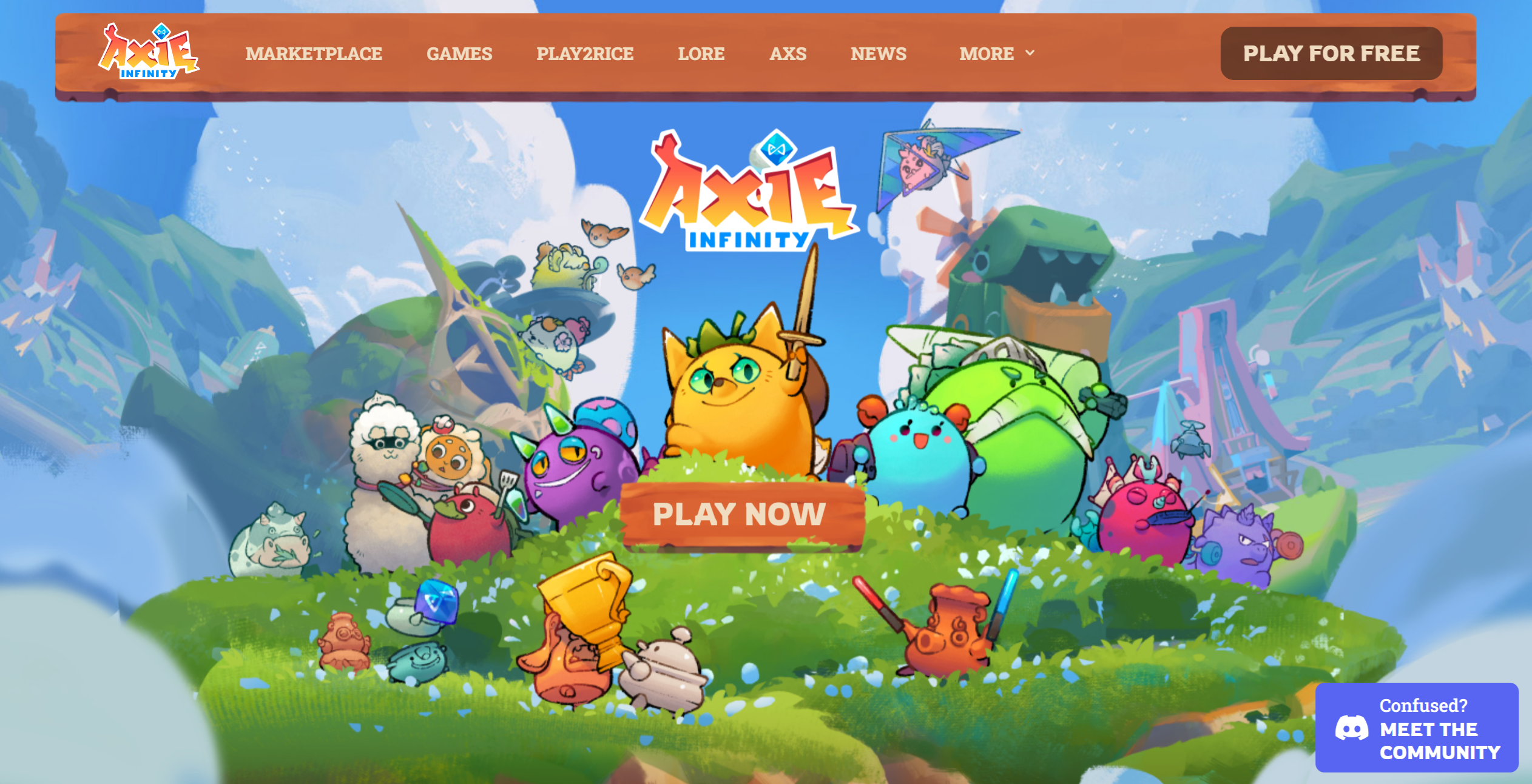 axie homepage